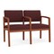 Lesro Lenox 2 Seat Tandem Seating W/ Arm, 44 in W 26 in L 31.5 in H LW2103 - alternate 1